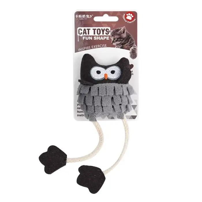 Jouets pour chats avec herbe à chat, 9 formes d'animaux mignons en 9 couleurs pour chatons, jouets i