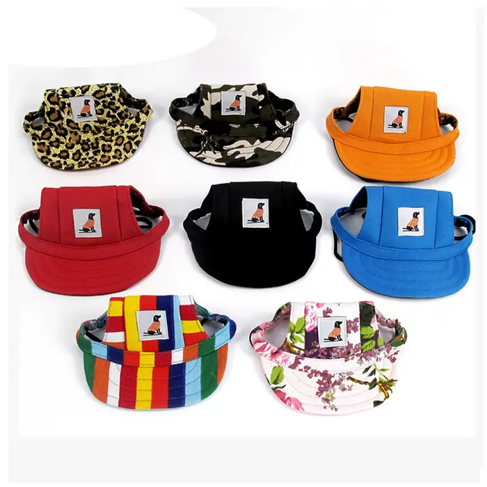 Chapeau en toile réglable pour chien, chapeau de baseball pour chiot, crème solaire de sport, casque