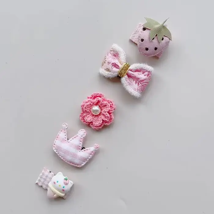 Lot de 5 nœuds pour chiens et chats, pinces à cheveux tendance pour animaux de compagnie, accessoire