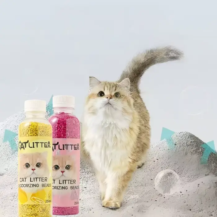 Perles désodorisantes pour litière de chat