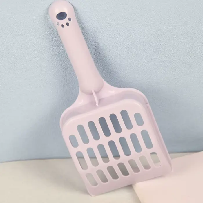Pelle à litière pour chat, design perforé coloré et mignon, pour l'élimination des excréments de cha