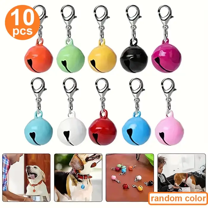 10 clochettes pour collier d'animal