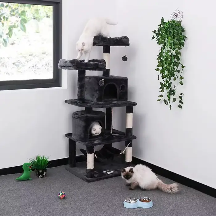 Grands arbres à chat, arbres à chat en flanelle