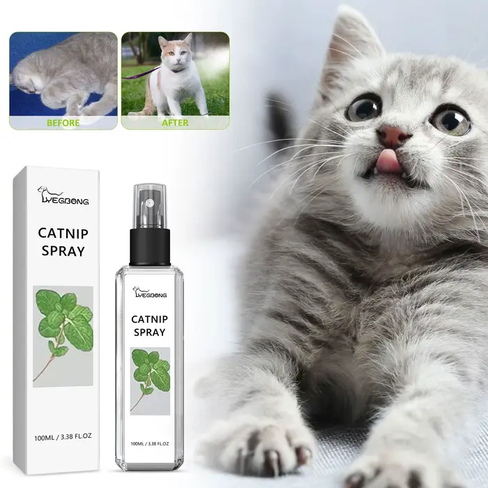 Spray d'herbe à chat pour chats