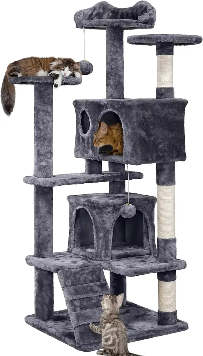 Arbre à chat, mobilier de luxe, griffoir pour chatons, maison pour animaux de compagnie, jeu