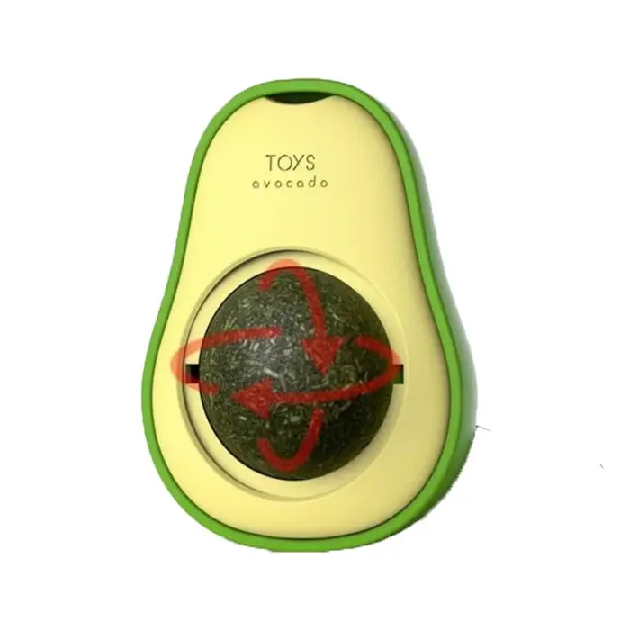 Herbe-aux-chats naturelle, jouet sain pour animaux de compagnie, boule murale à coller, nettoyage de