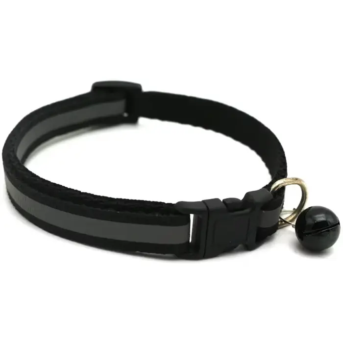 Collier de sécurité réglable pour chat, anneau de cou, cloche, nylon, produits pour animaux de compa