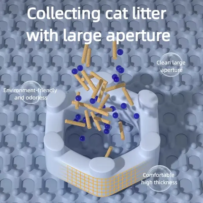Tapis pour litière de chat