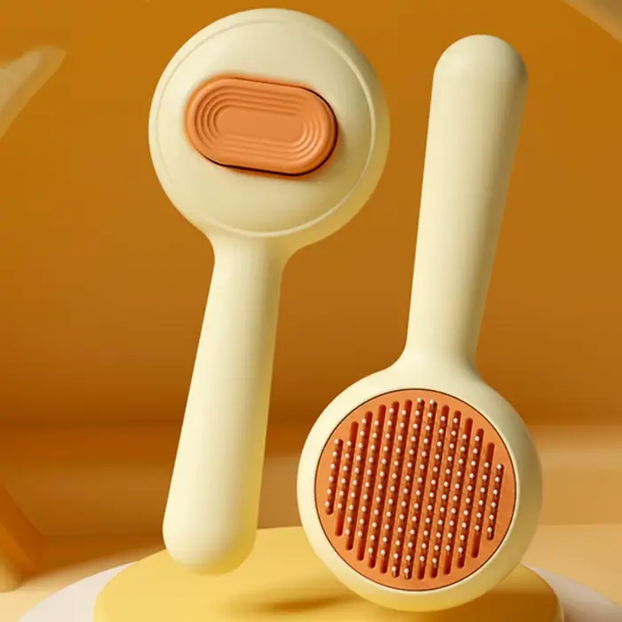 Brosse autonettoyante pour chat, épilateur pour animaux de compagnie, peignes en un clic pour chats,