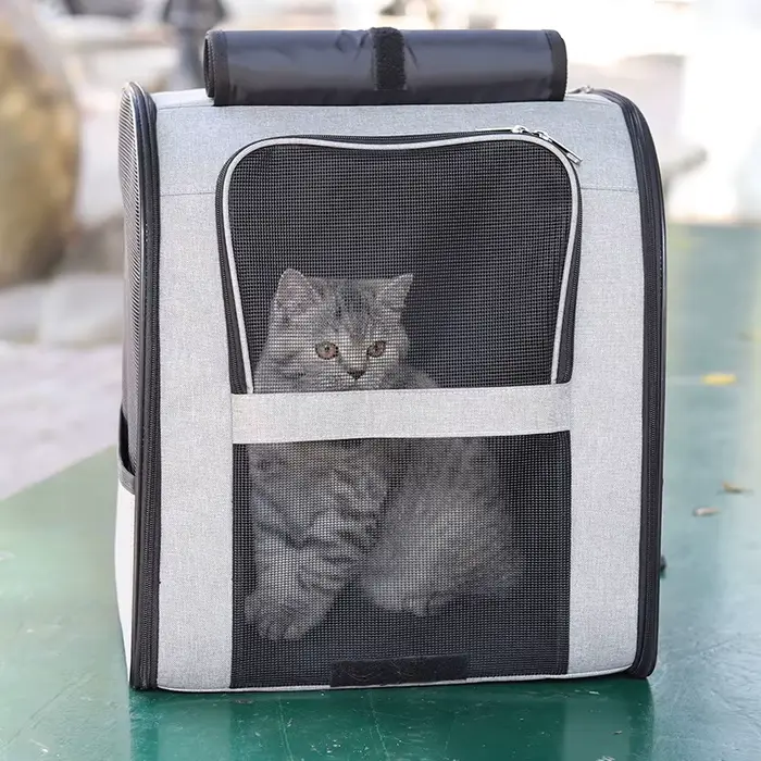 Sac à dos pour animaux de compagnie, grand espace, sac de voyage Portable respirant, sac à dos pour