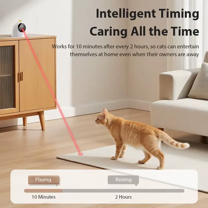 ROJECO automatique chat Laser jouet Interactif Mode réglable électrique