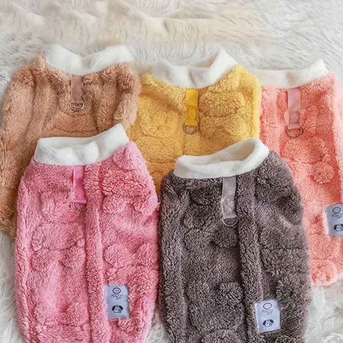 Hiver chaud chiot chaton pull doux polaire chien vêtements vêtements pour animaux de compagnie pour 