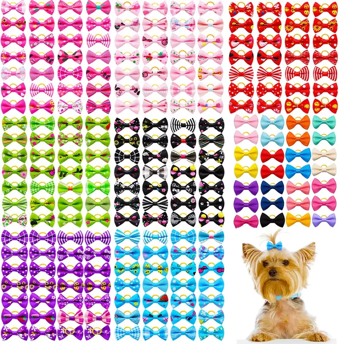 Nœuds de toilettage pour animaux de compagnie, 10/20/30 pièces, mélange de couleurs pour chiots, acc