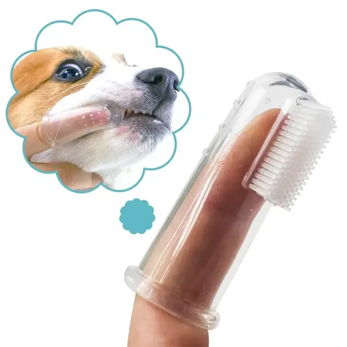 Brosse à dents Super douce pour animaux de compagnie, brosse pour chien en peluche, mauvaise haleine