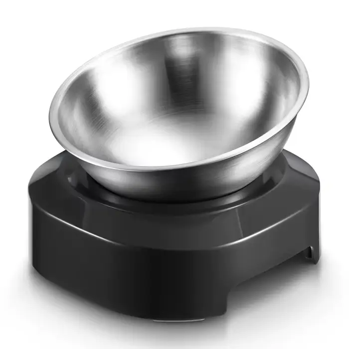 Bol de nourriture pour chat, moustaches en acier inoxydable, antidérapant, lavable au lave-vaisselle