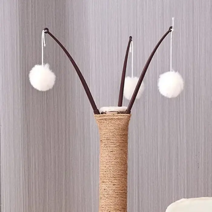 Grand arbre à chat en bois avec dosette spatiale