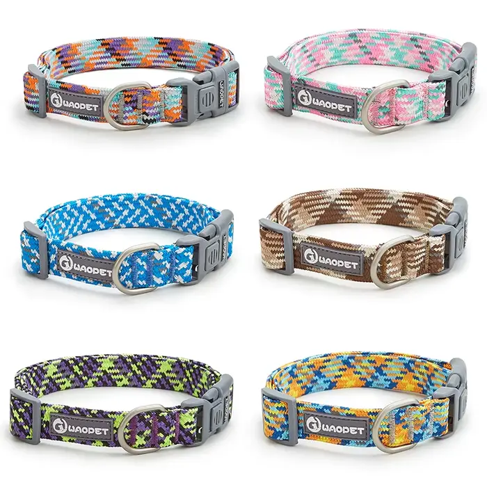 Collier réglable en nylon moulé pour animaux de compagnie, anneau de tour de cou pour chien, chiot, 