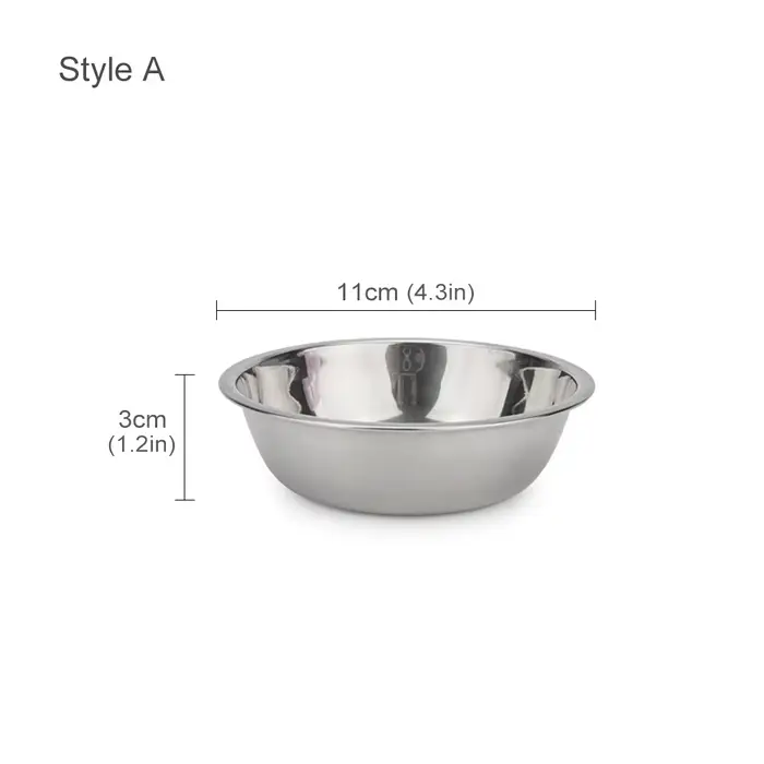 Bol en métal pour chien et chat, bol en acier inoxydable pour animaux de compagnie, bol à boire pour