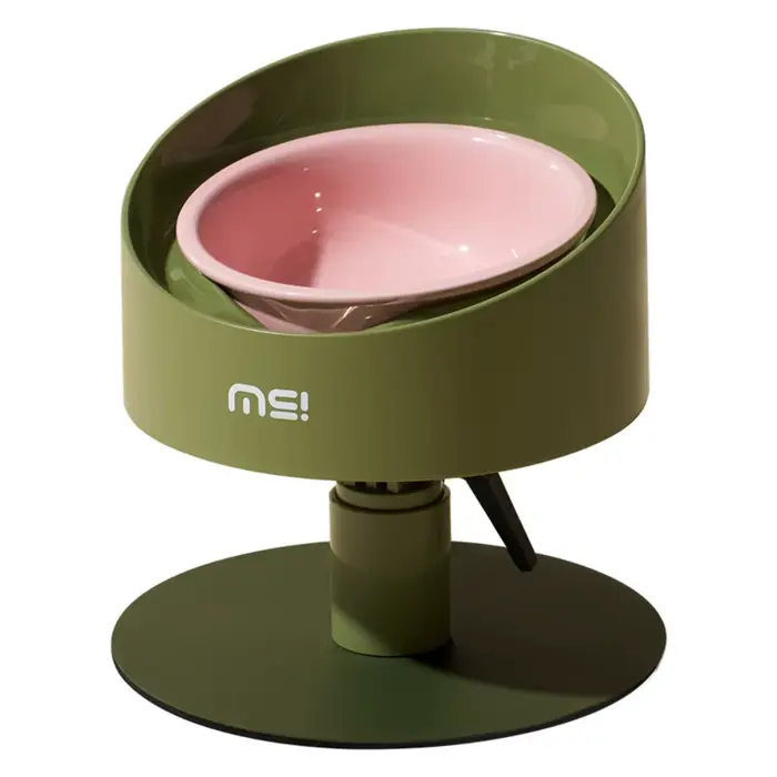 Bol de nourriture pour chat bol en céramique réglable pour chat bol d'eau antidérapant en forme de f