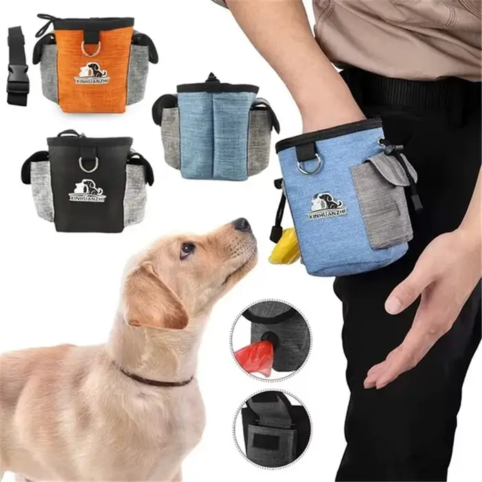 Pochette d'alimentation Portable en plein air pour chien, sacs d'entraînement portables pour chien, 