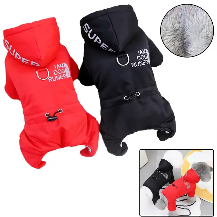 Combinaison chaude d'hiver pour chien, vêtements imperméables pour animaux de compagnie, veste, salo