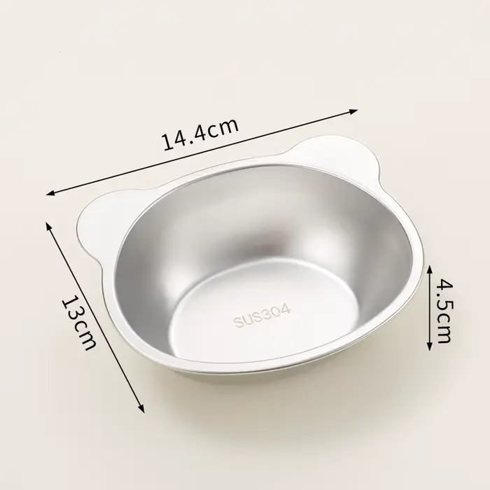 Bol pour chat en acier inoxydable, mangeoire surélevée pour chat, Protection du cou, Anti-étouffemen