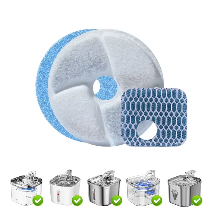 Filtre de remplacement pour fontaine d'eau pour chat, filtre de fontaine pour animaux de compagnie, 