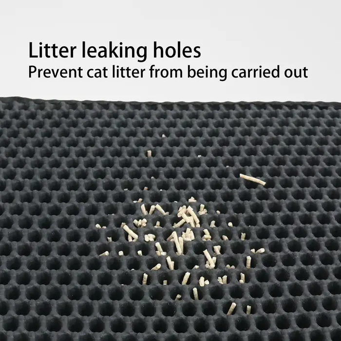 Tapis en silicone épaissi pour litière de chat