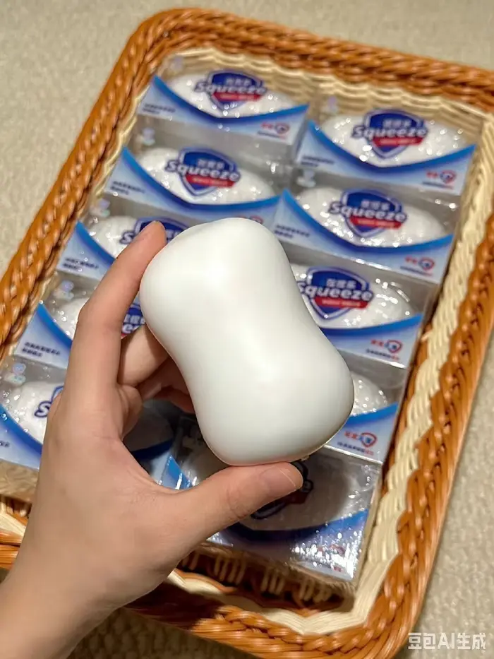 Jouet ASMR Squishy en blocs de construction à texture croustillante, jouet anti-stress à presser pou