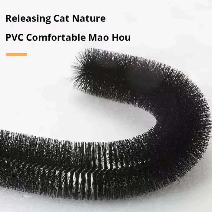 Jouet pour chat arc auto-groome Pamper félin avec un Massage toilettage brosse à friction avec tampon à gratter