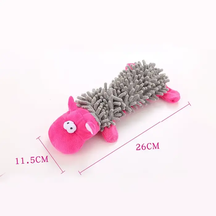Jouet en peluche Durable pour chien de compagnie, en forme d'animal avec grinçant pour petits chiens