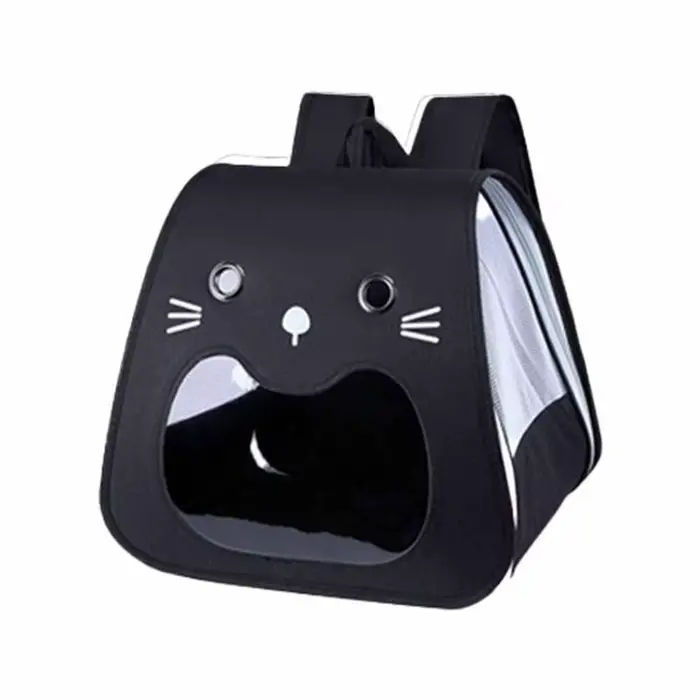 Sac de transport pour chat pliable et mignon, grande capacité, respirant, sac à dos de transport pou