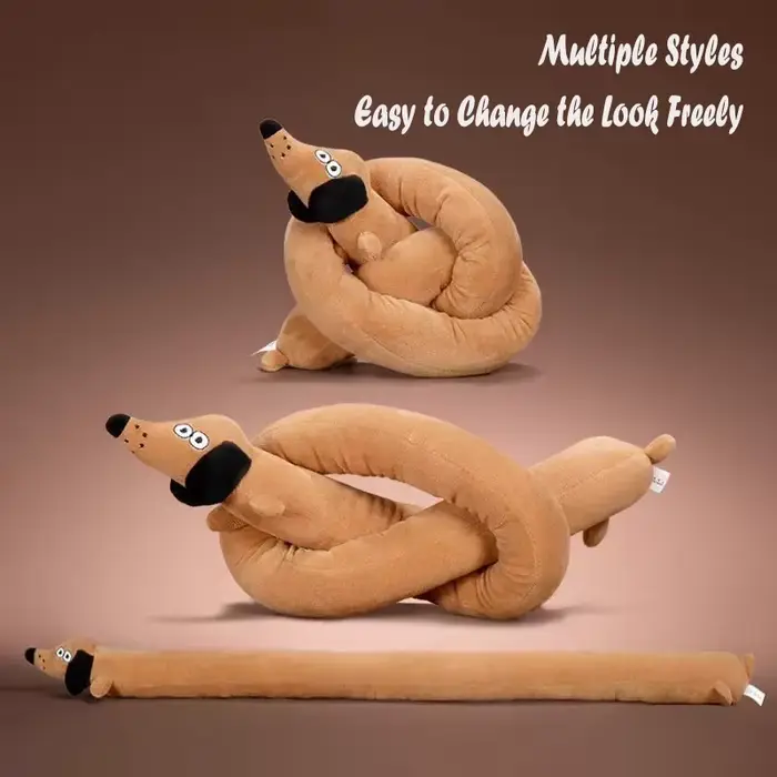 Peluche Teckel Longue et Moelleuse