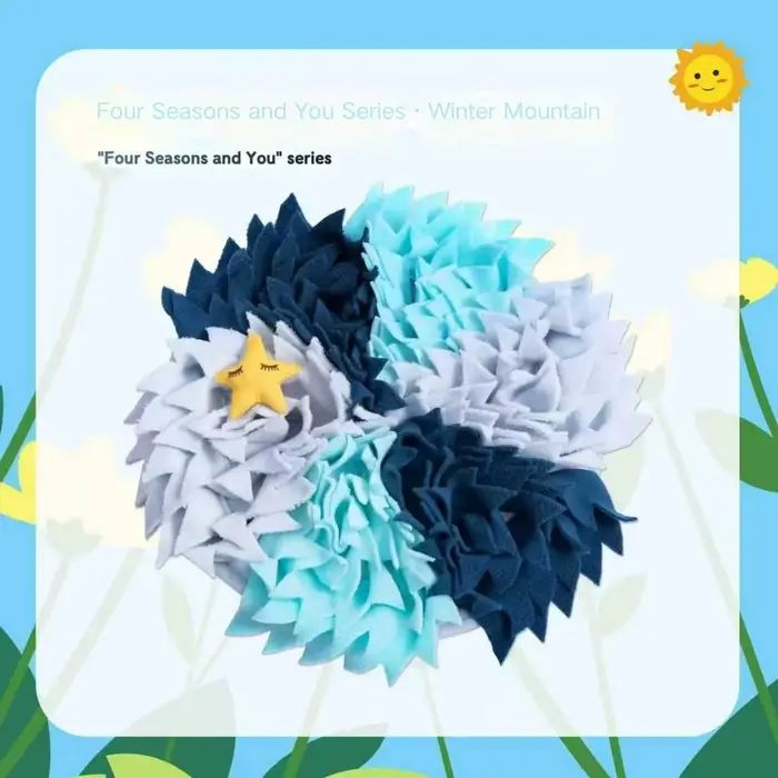 Tapis à renifler pour animaux de compagnie, série «Four Seasons and You», tapis à renifler pour chie