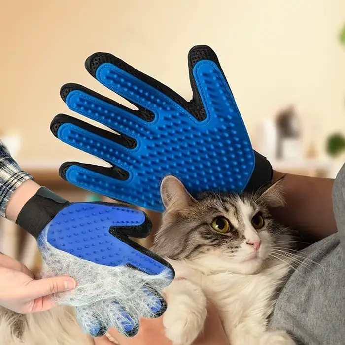 Gants de toilettage pour animaux de compagnie