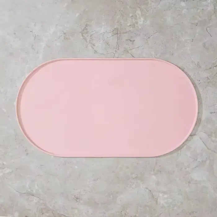 Tapis d'alimentation pour chat avec design antidérapant et imperméable, tapis pour nourriture pour a