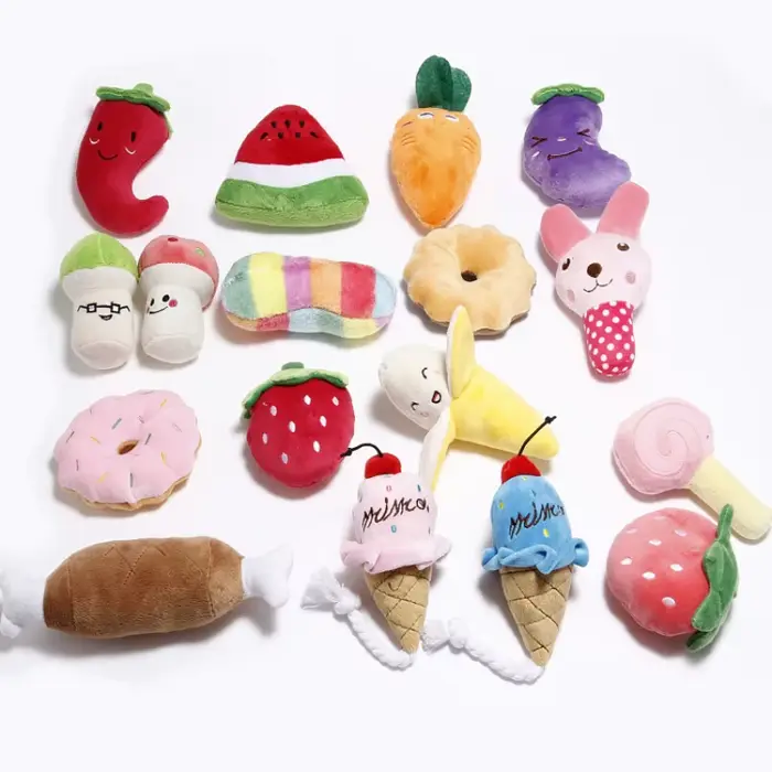 Jouets pour animaux de compagnie en peluche jouet grinçant résistant aux morsures propre chien à mâc