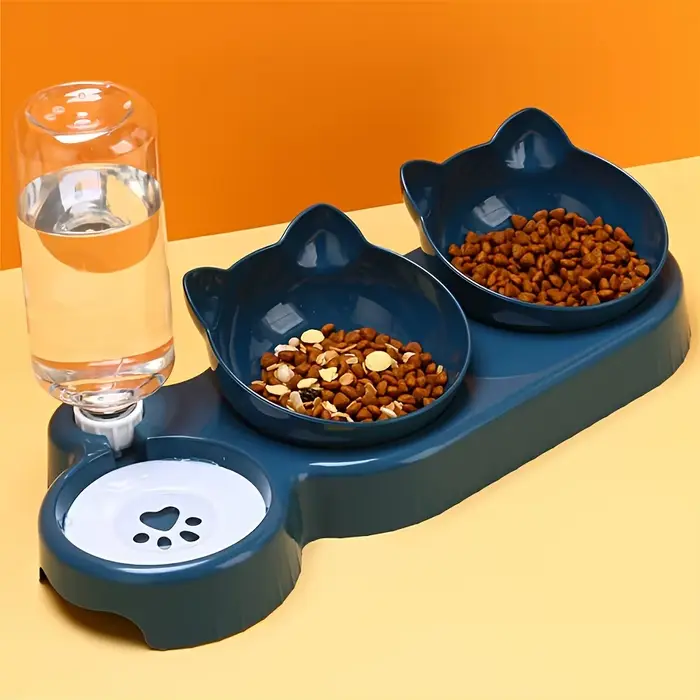[Choix populaire] bol pour chat incliné antidérapant avec distributeur d'eau automatique
