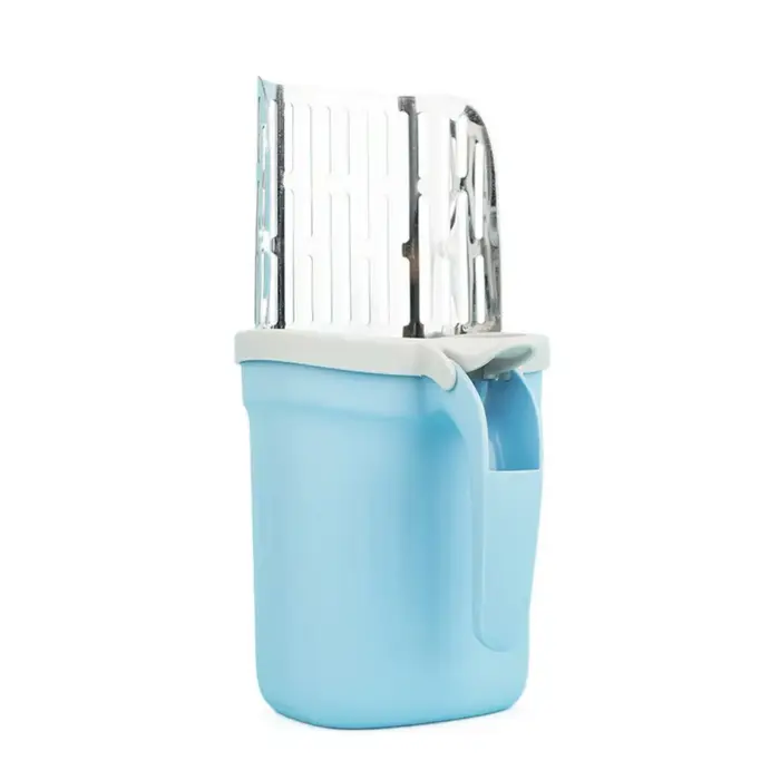 Pelle à litière pour chat en acier inoxydable avec poubelle intégrée, grande capacité, filtre pour a