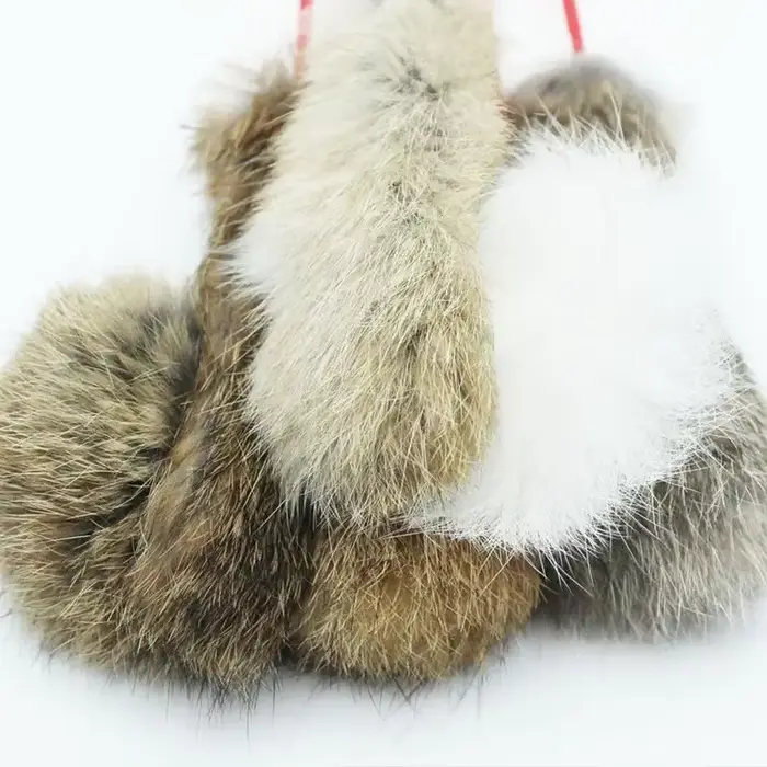 Jouet interactif en poils de lapin, 1 pièce, jouet interactif pour animal domestique, bâton de chat,