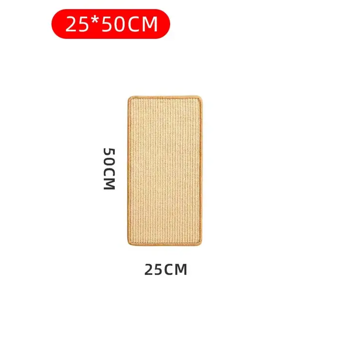 Tapis à gratter en sisal pour chat, poteau à gratter anti-chute de poils, planche à gratter murale, 