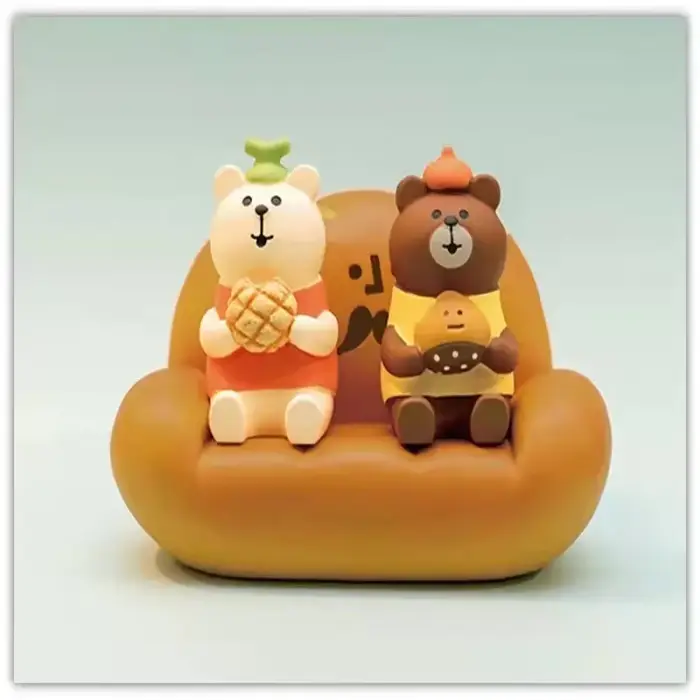 ZAKKA japonais chat nourriture boulangerie café décoration résine artisanat petits ornements Croissant beignet Dessert Cupcake Hot Dog ours
