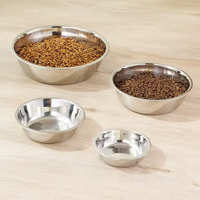 Bol pour animaux de compagnie en acier inoxydable pour chiens et chats