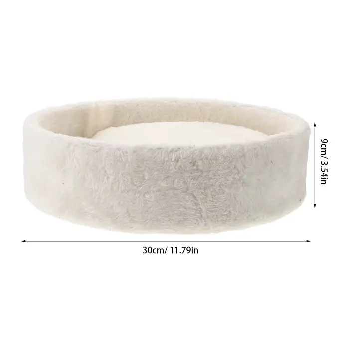 Hamac de remplacement pour arbre à chat, panier-nid en polaire douce avec coussin, lit-coussin rond 