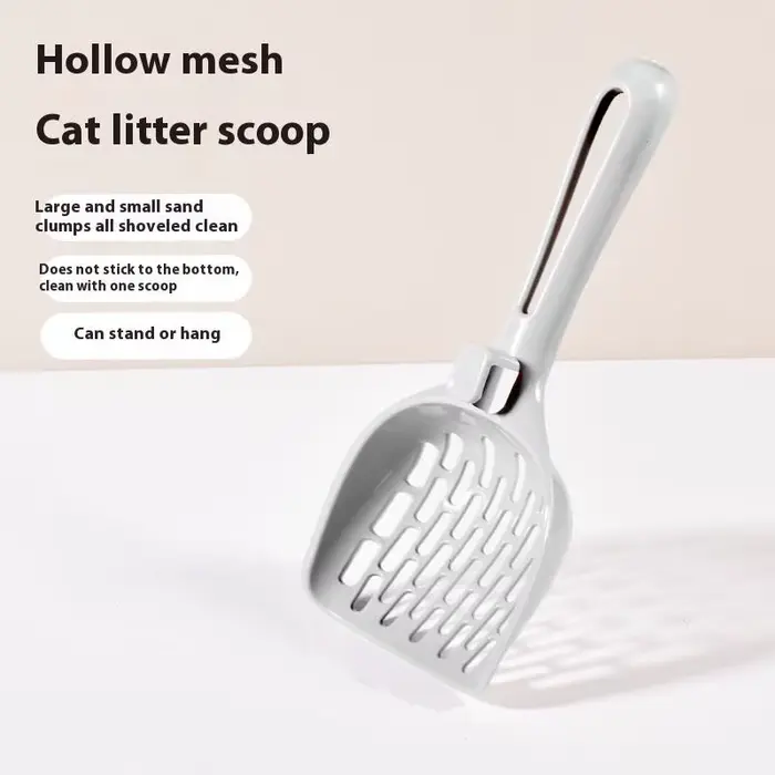 Outil de nettoyage 1 pièce : Pelle à litière en maille pour tamiser la litière de chat, nettoyage ef