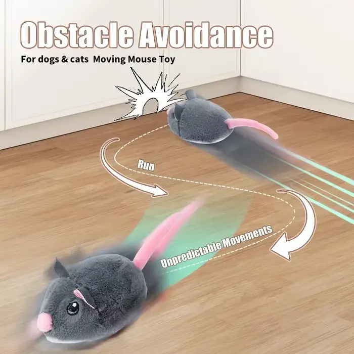 Souris électrique interactive pour chat
