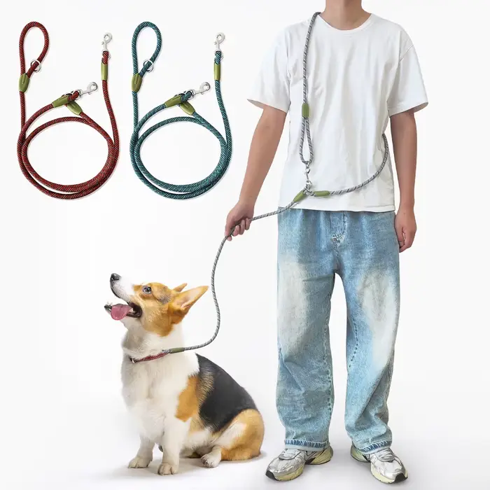 Laisses en nylon coulé pour chiens de compagnie, ULde traction, laisses pour courir, mains libres, p