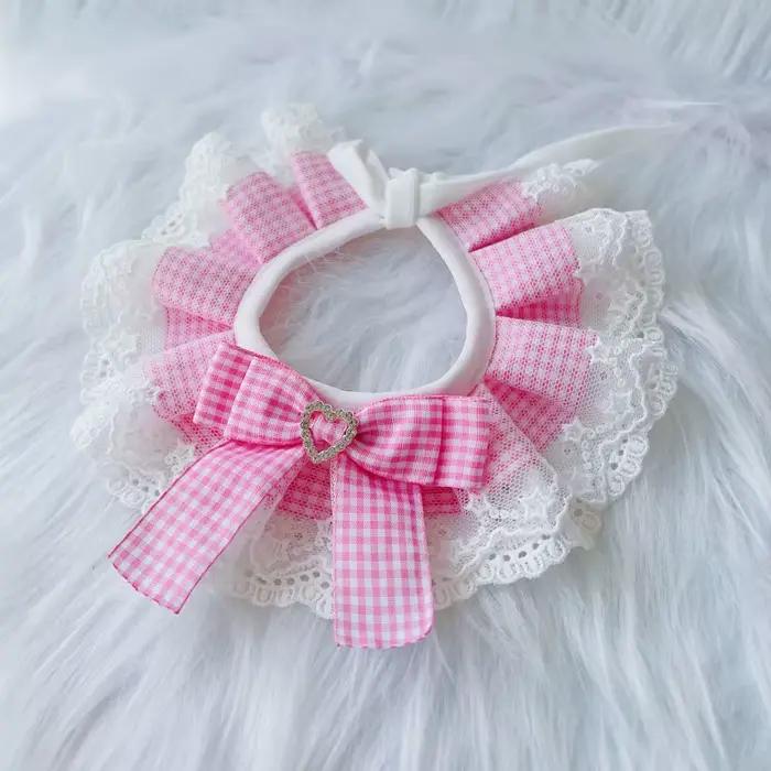 Plaid chien arc bavoirs collier dentelle écharpe lavable noeuds papillon foulard Bandanas chiot chat