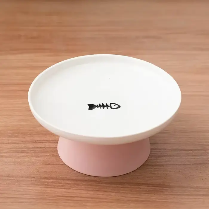 Bol pour chat bols pour animaux de compagnie en céramique bol pour chien chat plat assiette de nourr