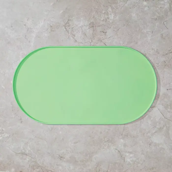 Tapis d'alimentation pour chat avec design antidérapant et imperméable, compatible avec les bols pou